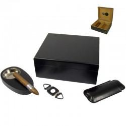 Set Humidor Angelo (black)