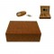 Set Humidor Angelo (dark brown)