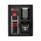 Zippo Chrome Brushed Set (black)