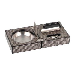Scrumiera Cigar Set Carbone Scrumiera Cigar Set Carbone